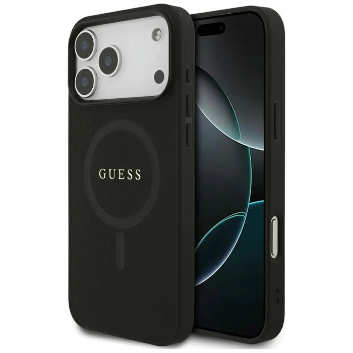 Калъф Guess Saffiano Classic Logo MagSafe за iPhone 17 Pro