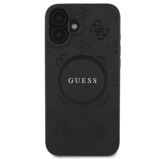 Калъф Guess Saffiano Peony Classic Logo MagSafe за iPhone