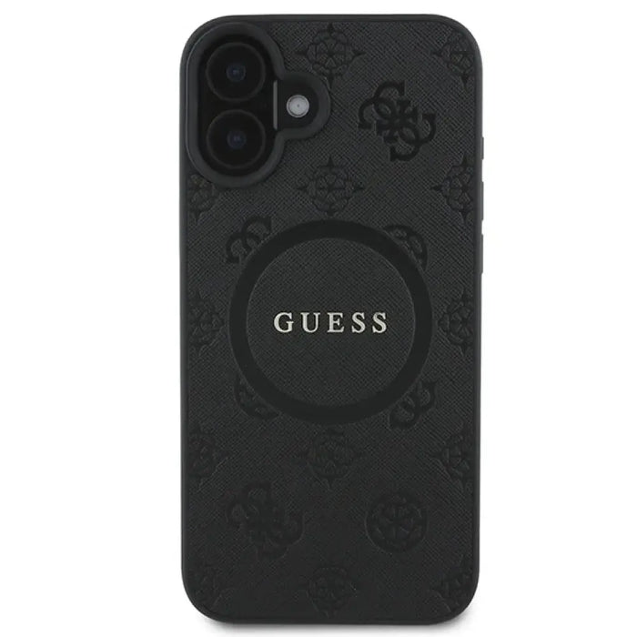 Калъф Guess Saffiano Peony Classic Logo MagSafe за iPhone