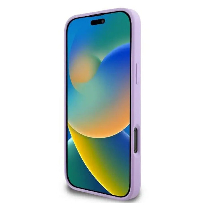 Калъф Guess Saffiano Peony Classic Logo MagSafe за iPhone