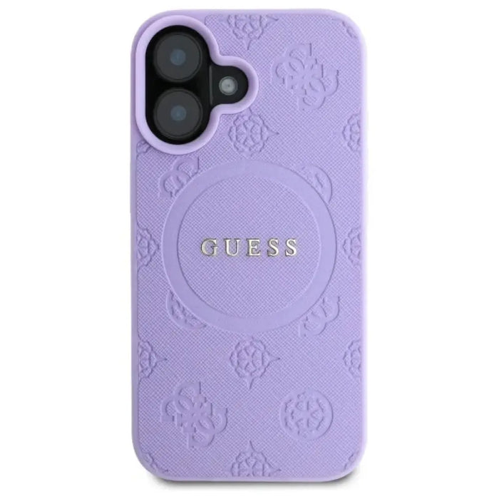 Калъф Guess Saffiano Peony Classic Logo MagSafena за iPhone