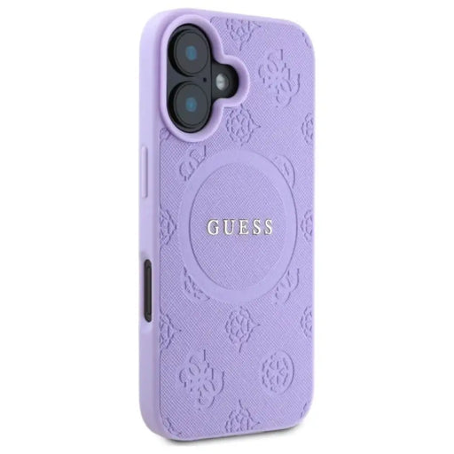 Калъф Guess Saffiano Peony Classic Logo MagSafena за iPhone