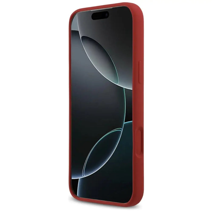 Калъф Guess Silicone Script Metal Logo MagSafe за iPhone 17