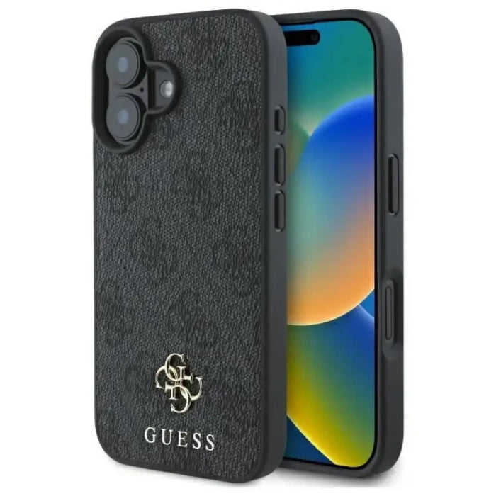 Калъф Guess Small Classic MagSafe за iPhone 16 - черен