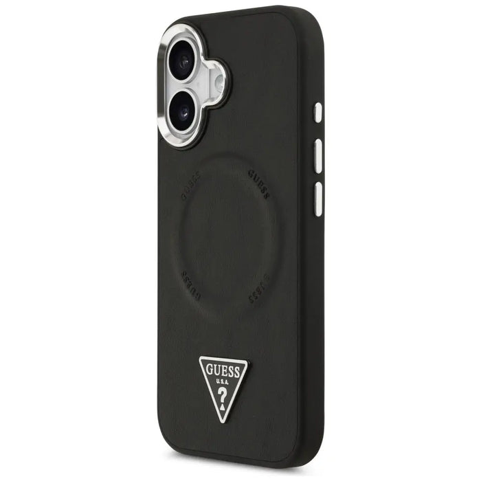 Калъф Guess Triangle Logo MagSafe за iPhone 17 - черен