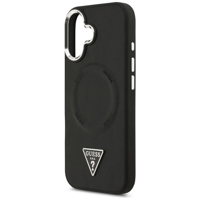 Калъф Guess Triangle Logo MagSafe за iPhone 17 - черен