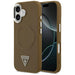 Калъф Guess Triangle Logo MagSafe за iPhone 17 - кафяв