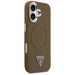 Калъф Guess Triangle Logo MagSafe за iPhone 17 - кафяв