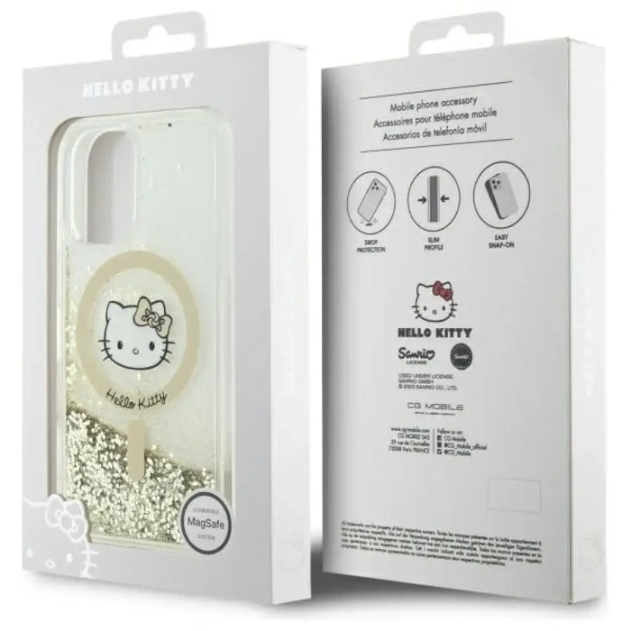 Калъф Hello Kitty Liquid Glitter Fever MagSafe iPhone 16