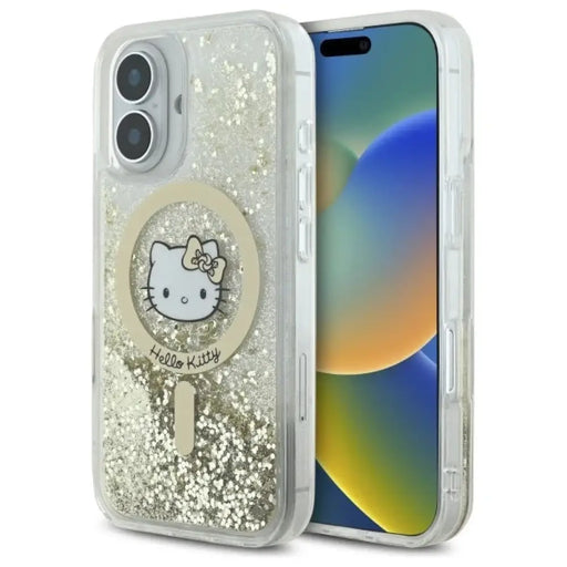 Калъф Hello Kitty Liquid Glitter Fever MagSafe iPhone 16