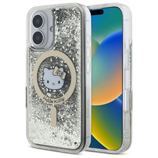 Калъф Hello Kitty Liquid Glitter Fever MagSafe iPhone 16