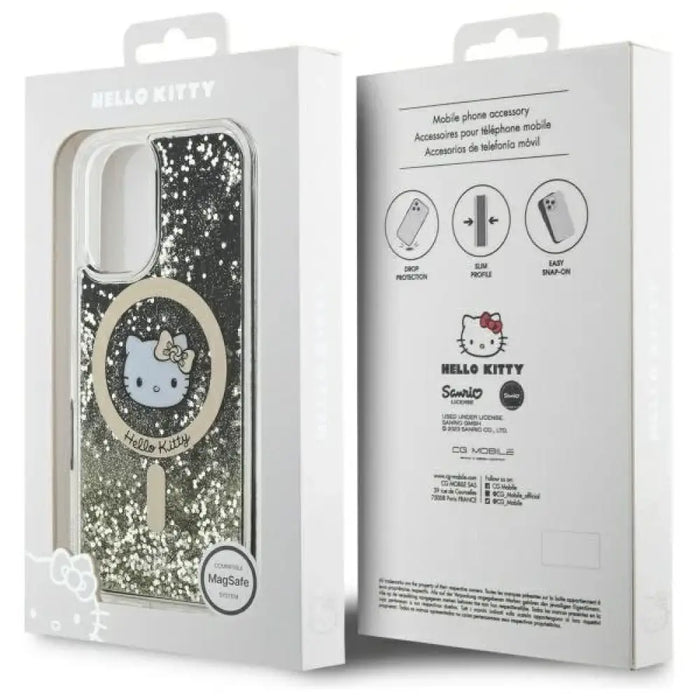 Калъф Hello Kitty Liquid Glitter Fever MagSafe iPhone 16