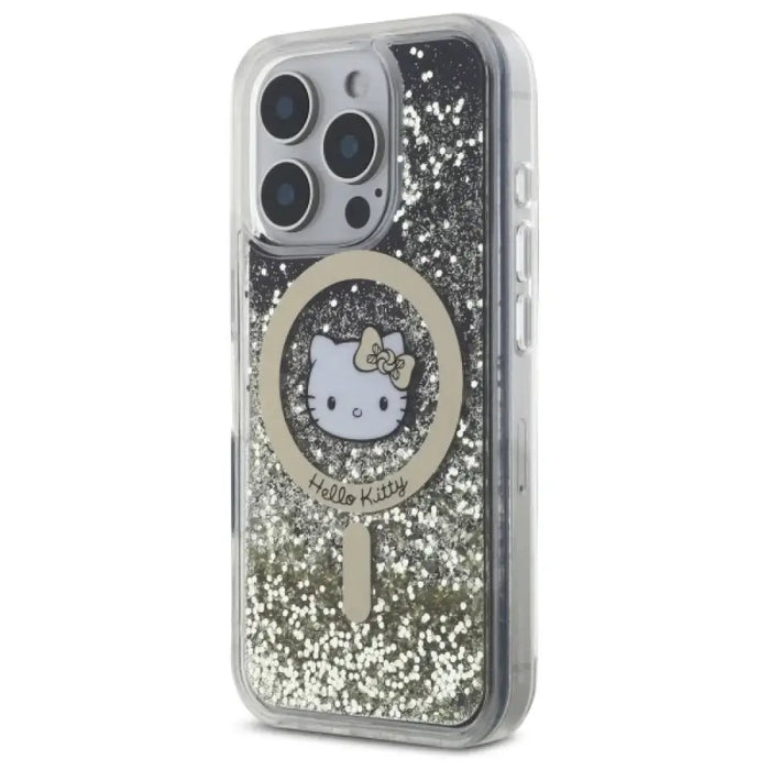 Калъф Hello Kitty Liquid Glitter Fever MagSafe за iPhone 16