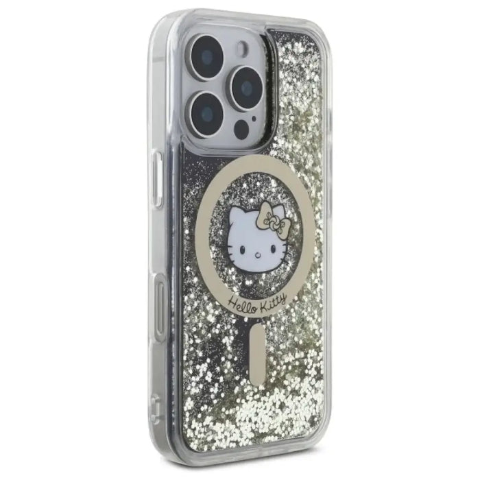 Калъф Hello Kitty Liquid Glitter Fever MagSafe за iPhone 16