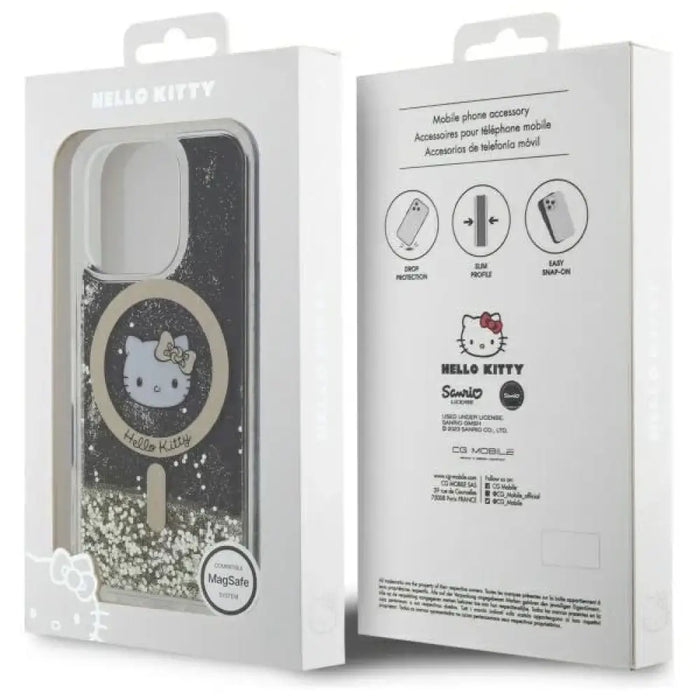 Калъф Hello Kitty Liquid Glitter Fever MagSafe за iPhone 16