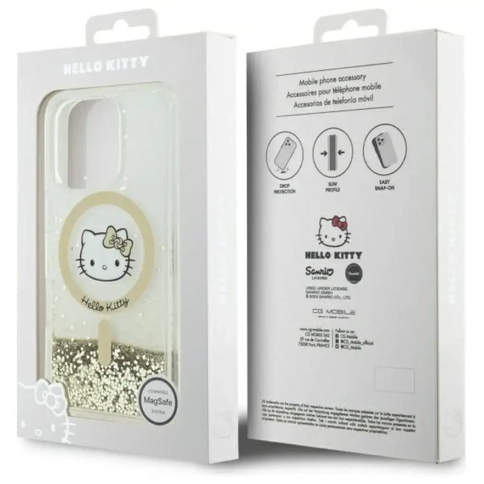 Калъф Hello Kitty Liquid Glitter Fever MagSafe за iPhone 16
