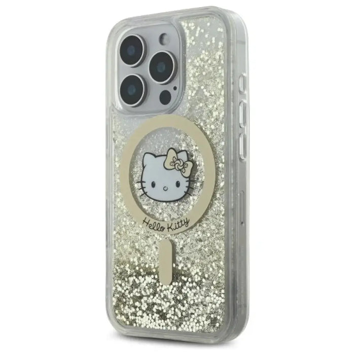 Калъф Hello Kitty Liquid Glitter Fever MagSafe за iPhone 16