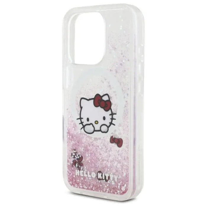 Калъф Hello Kitty Liquid Glitter Sweet Kitty Bows MagSafe