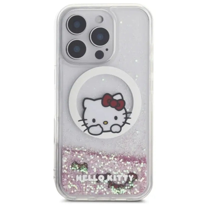 Калъф Hello Kitty Liquid Glitter Sweet Kitty Bows MagSafe