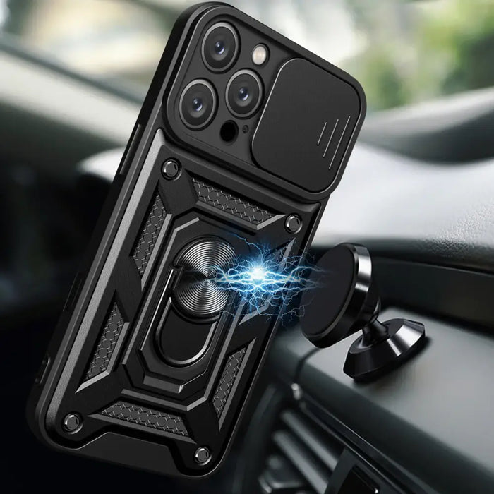 Калъф Hybrid Armor Camshield iPhone 16 Pro с капак