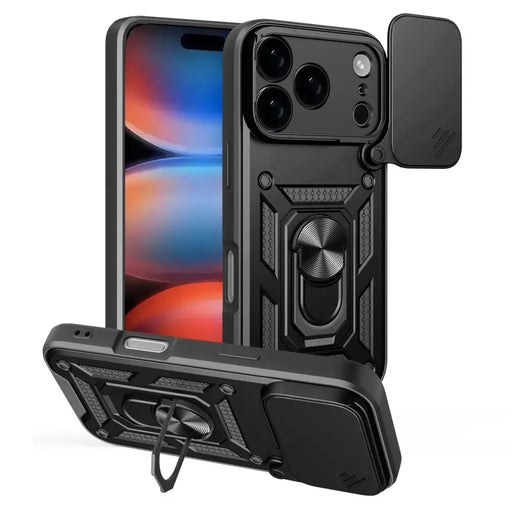 Калъф Hybrid Armor Camshield iPhone 17 Pro със стойка