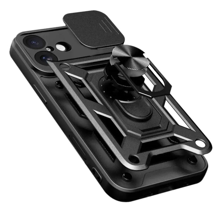 Калъф Hybrid Armor Camshield iPhone 17 със стойка и капак