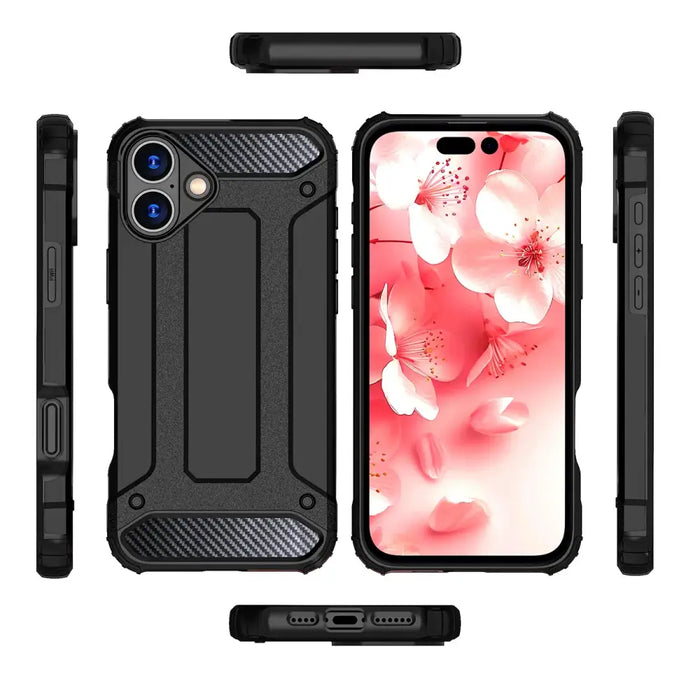 Калъф Hybrid Armor iPhone 16 Plus - черен