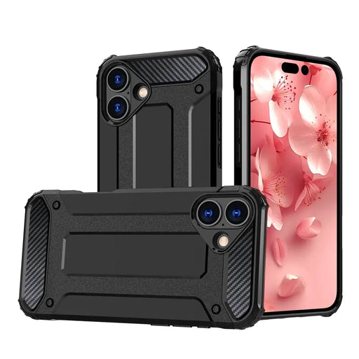 Калъф Hybrid Armor iPhone 16 Plus - черен