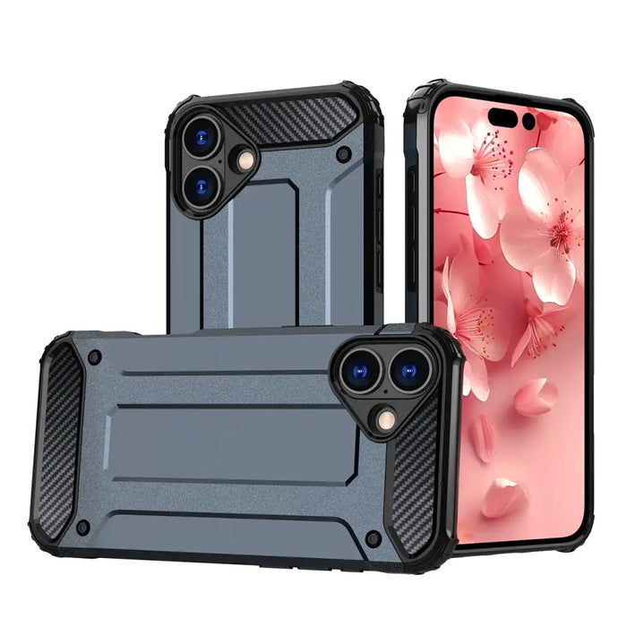 Калъф Hybrid Armor iPhone 16 - син