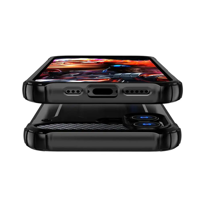 Калъф Hybrid Armor за iPhone 17 - черен