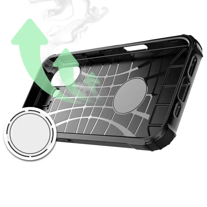 Калъф Hybrid Armor за iPhone 17 - черен