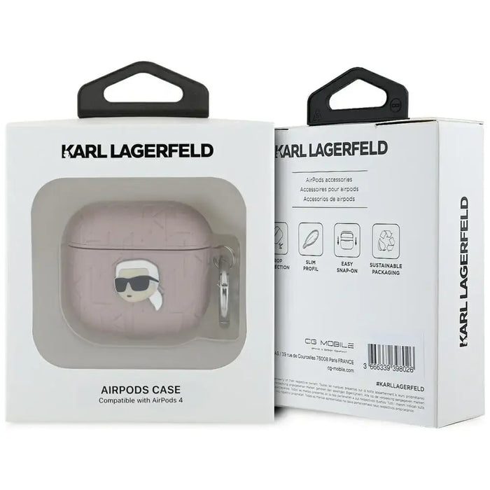 Калъф Karl Head Case с монограм Karl Lagerfeld за AirPods 4