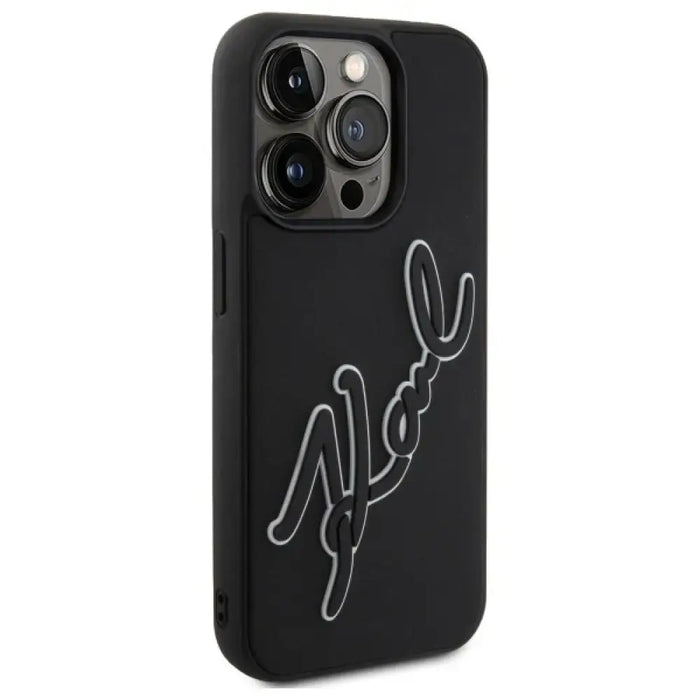 Калъф Karl Lagerfeld 3D Rubber Signature за iPhone 15 Pro