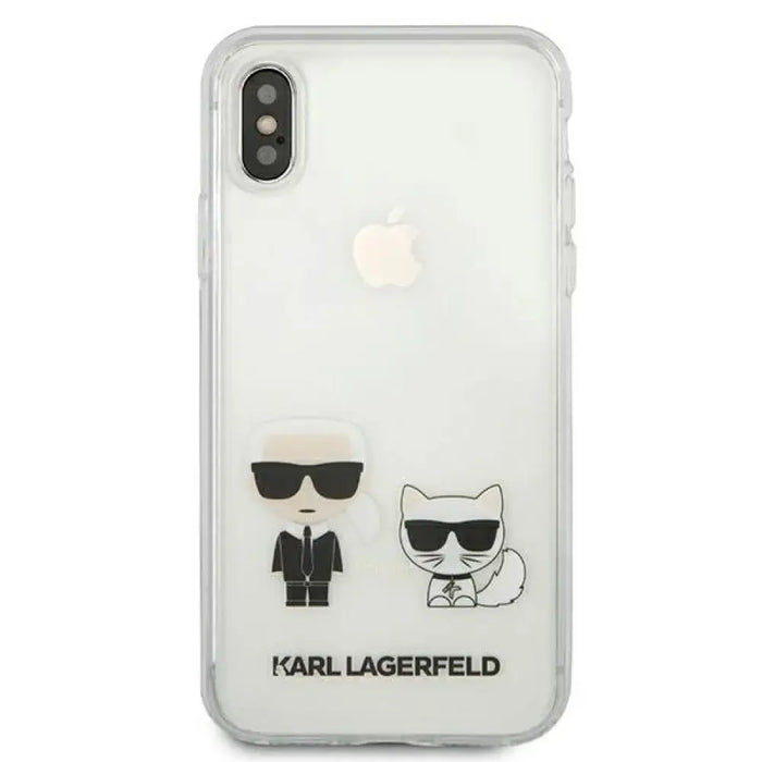 Калъф Karl Lagerfeld Karl & Choupette за iPhone Xs Max