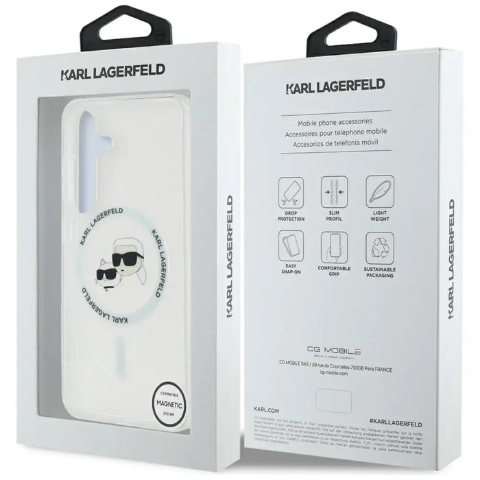 Калъф Karl Lagerfeld Button Karl & Choupette Heads Printed