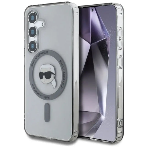 Калъф Karl Lagerfeld Button Karl Head Printed Logo MagSafe