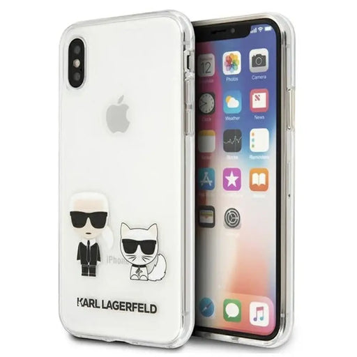 Калъф Karl Lagerfeld Karl & Choupette за iPhone Xs Max