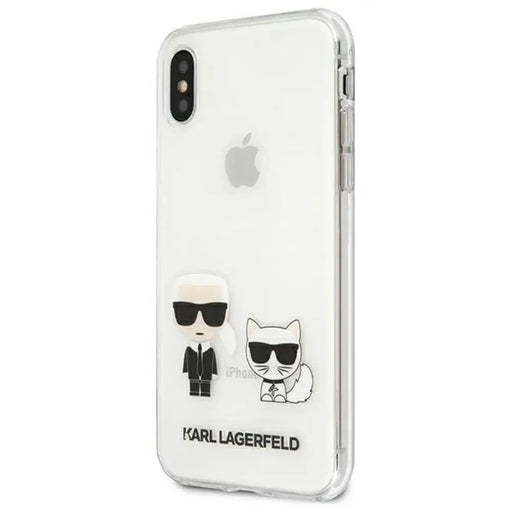 Калъф Karl Lagerfeld Karl & Choupette за iPhone Xs Max