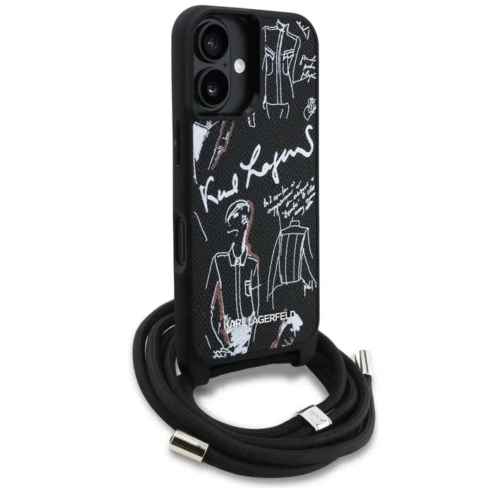 Калъф Karl Lagerfeld Crossbody Grained Pattern & Logo