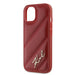 Калъф Karl Lagerfeld Diagonal Quilted Script за iPhone 15
