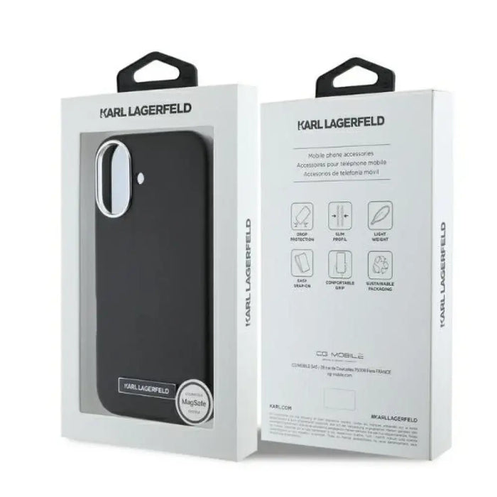 Калъф Karl Lagerfeld FW Metal Plate MagSafe iPhone 16
