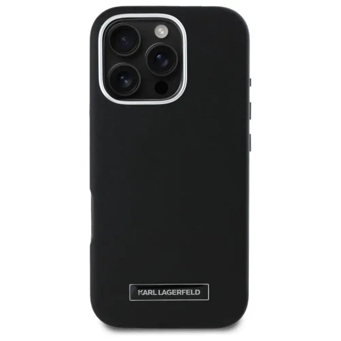 Калъф Karl Lagerfeld FW Metal Plate MagSafe iPhone 16 Pro