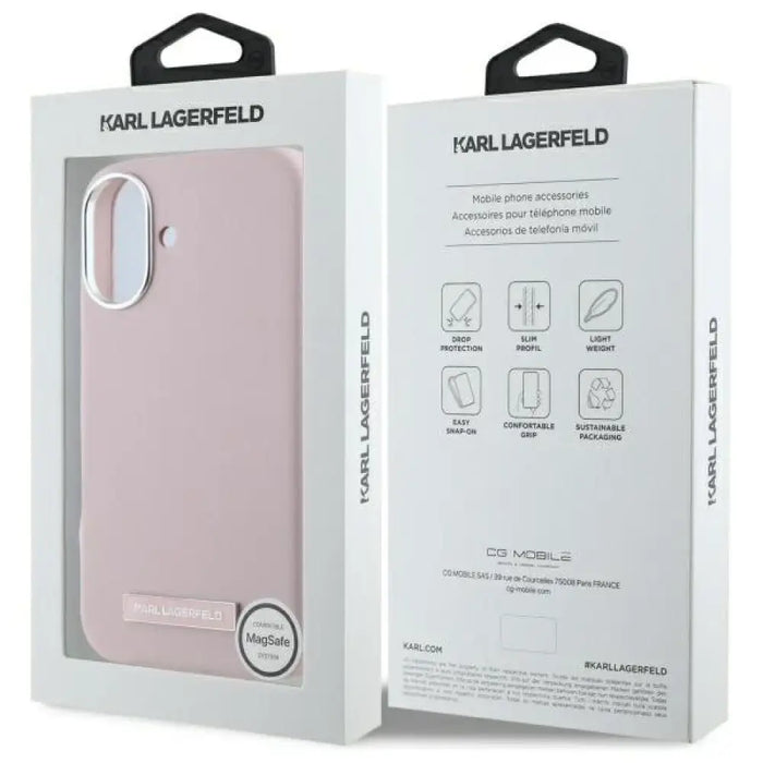 Калъф Karl Lagerfeld FW Metal Plate MagSafe iPhone 16