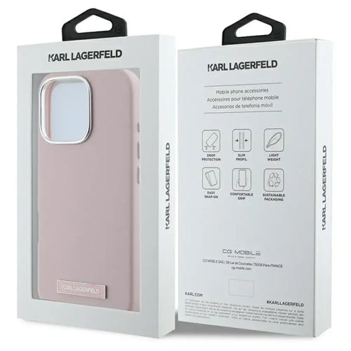 Калъф Karl Lagerfeld FW Metal Plate MagSafe за iPhone 16