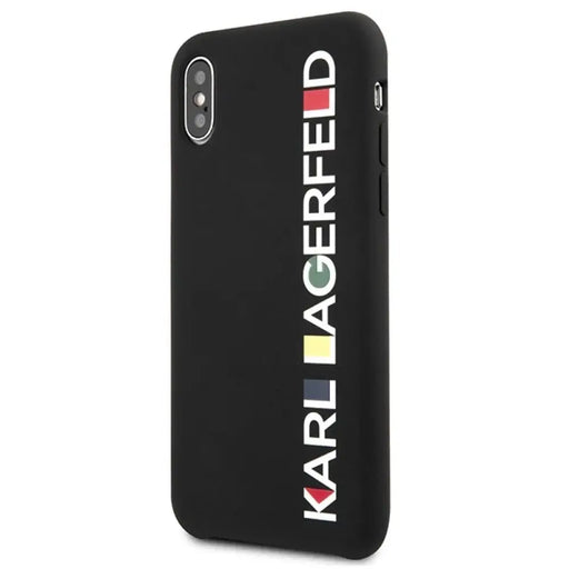 Калъф Karl Lagerfeld Glossy Bauhaus iPhone X/XS - черен