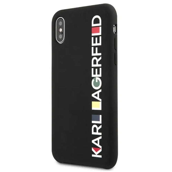 Калъф Karl Lagerfeld Glossy Bauhaus iPhone X/XS - черен