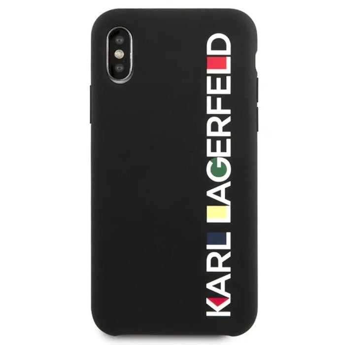 Калъф Karl Lagerfeld Glossy Bauhaus iPhone X/XS - черен