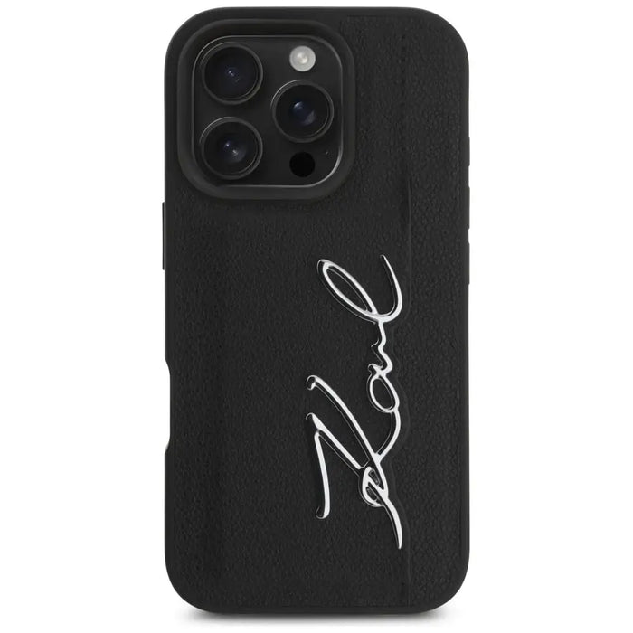 Калъф Karl Lagerfeld HC Grained PU Cardslot Metal Signature