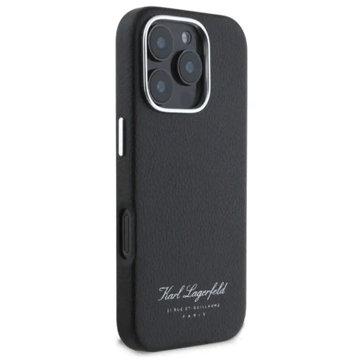 Калъф Karl Lagerfeld Hotel RSG за iPhone 16 Pro Max - черен