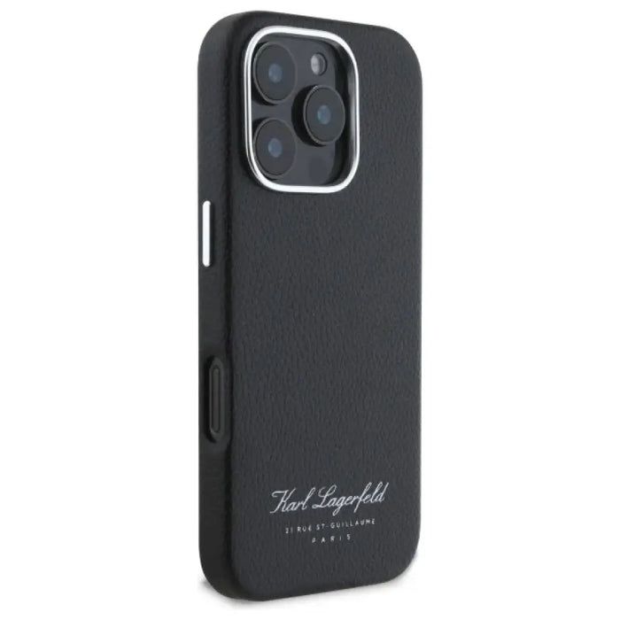 Калъф Karl Lagerfeld Hotel RSG за iPhone 16 Pro Max - черен